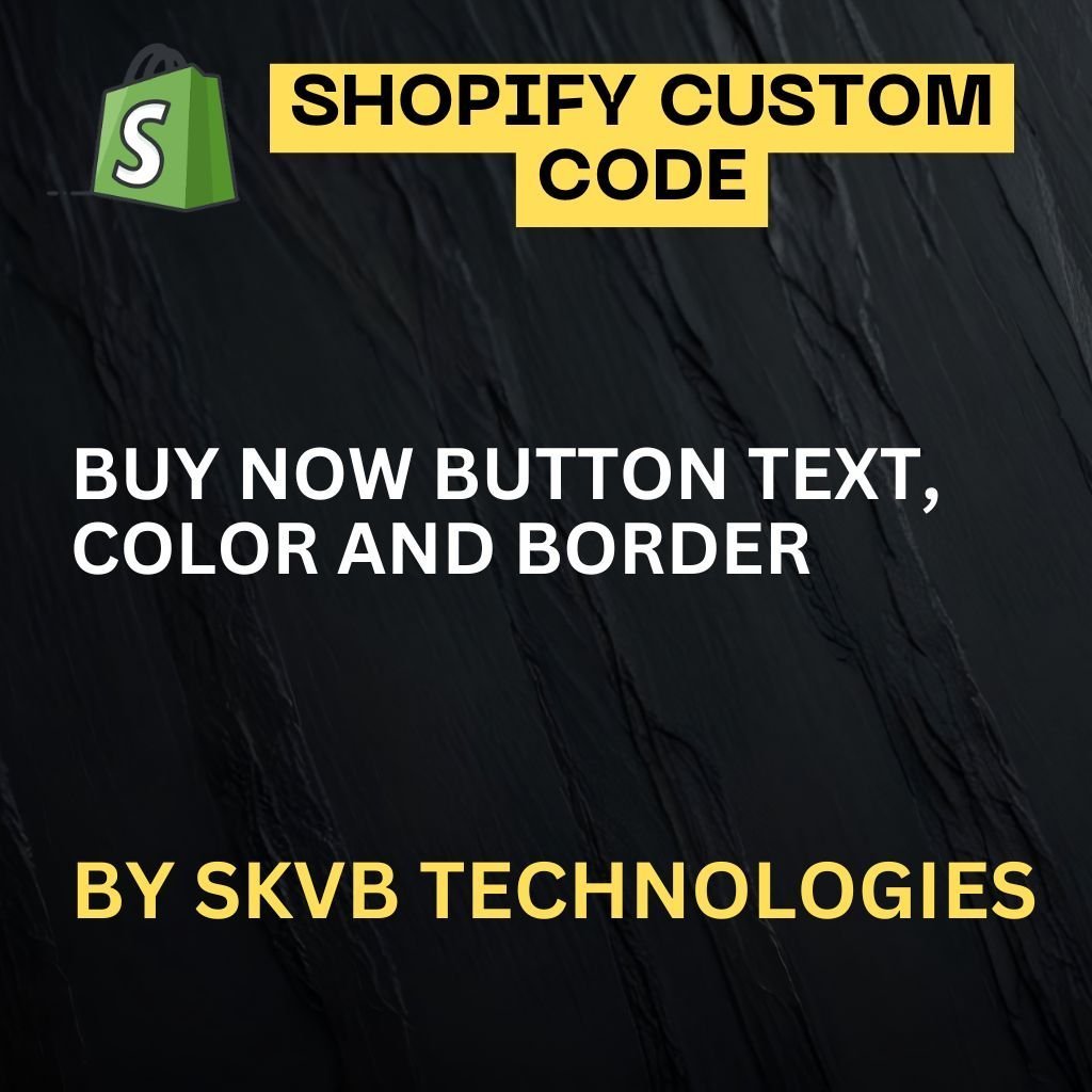 Buy now button text, color and border